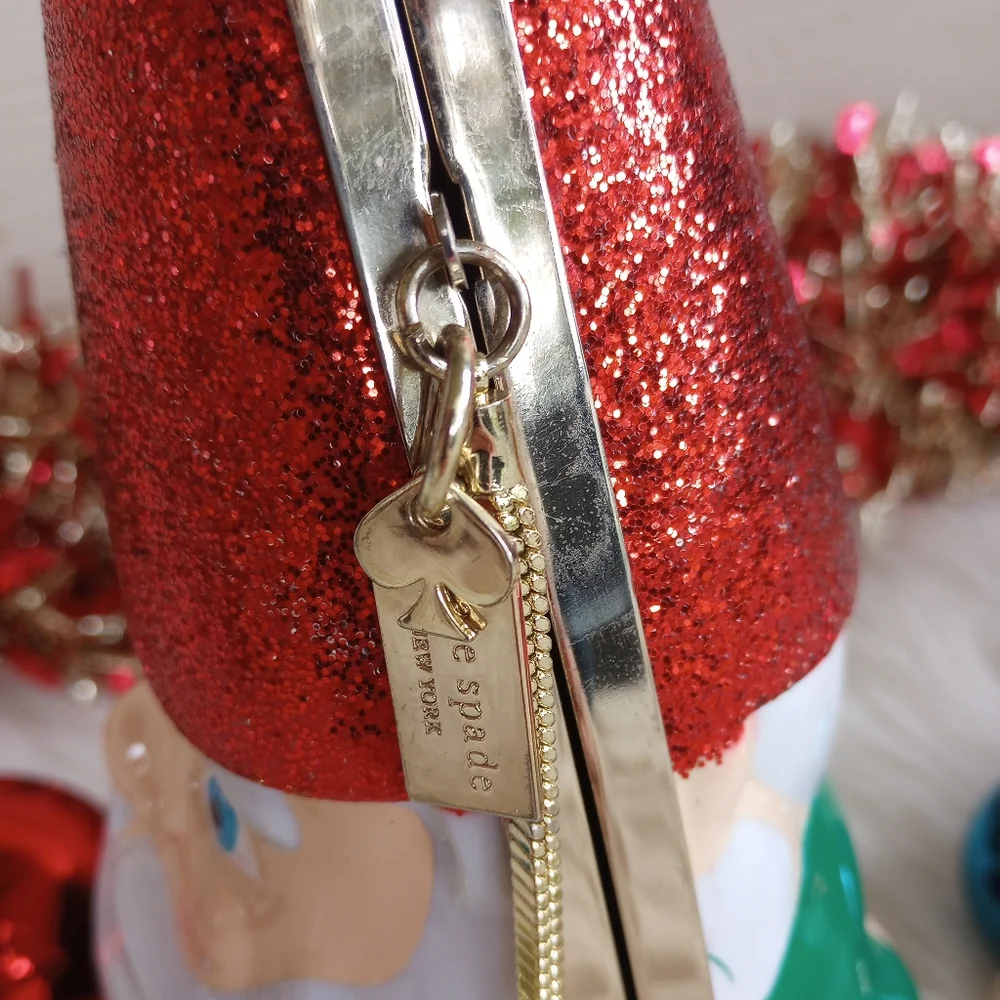 Kate Spade Christmas Santa Claus Gnome Crossbody Bag - Picture 7 of 14